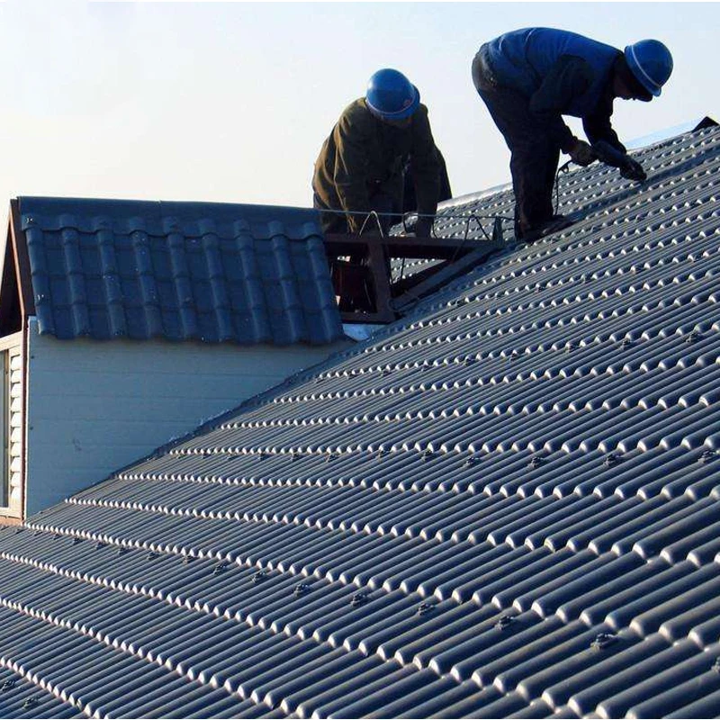 BORNAY Fire Resistant Heat Insulation Spanish Style Roofing Sheet Buildings Materials ASA Plastic Corrugated Tiles PVC Roof Tile