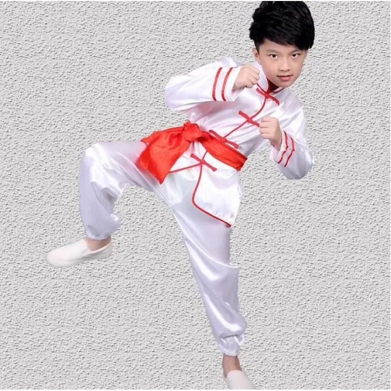 Kids Student Kung Fu Uniforms Training Martial Arts Wear for Boys Girls