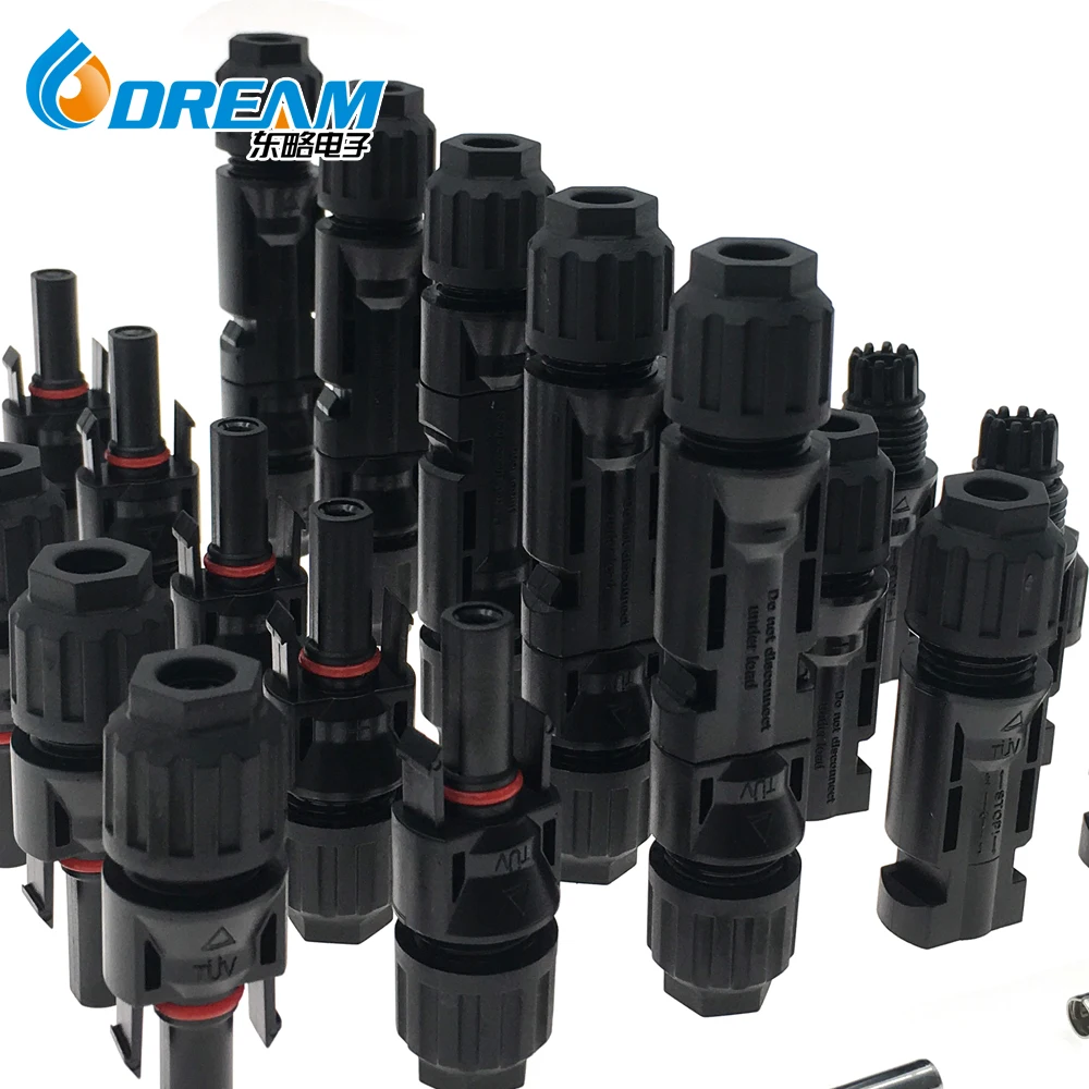 1500V 50A Copper Solar Wire Adapter Male/Female Waterproof Connector for Connecting Solar Panels