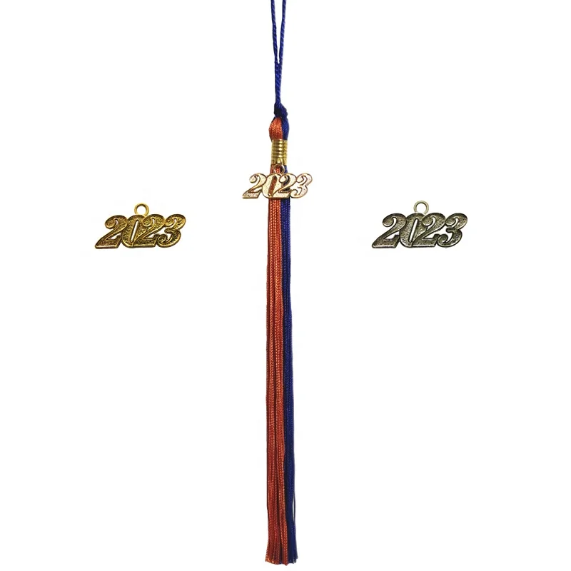 Royal blue/orange Multicolor Academic Grade Graduation Tassel  graduation tassels 2023  graduation tassels