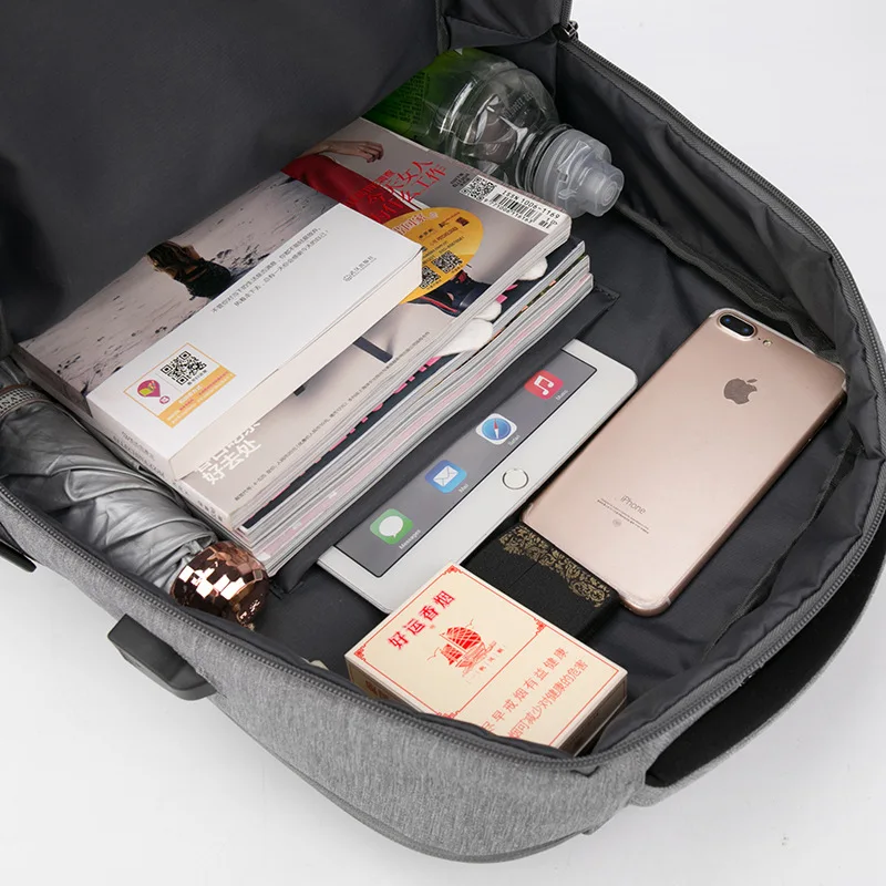 Travel Laptop Backpack, Business Anti Theft Slim Durable Laptops Backpack with USB Charging Port, Water Resistant