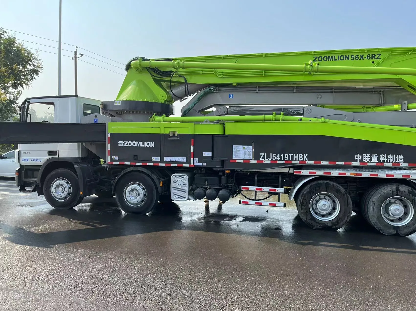 original zoomlion 52m pump truck 56m pump truck used zoomlion pump truck