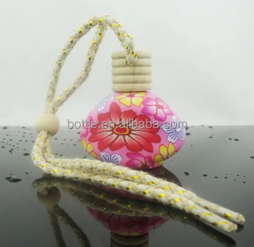 Car Diffuser Air Freshener Bottle Essential Oil Diffuser  Glass Perfume Diffuser Bottle with Wooden Caps