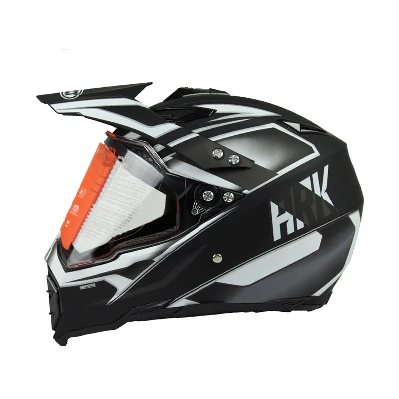 WLT Motorcycle Helmet Off Road Bike Motocicleta Casco Motocross Protective Safe Crash Helmet with shield and removable peak