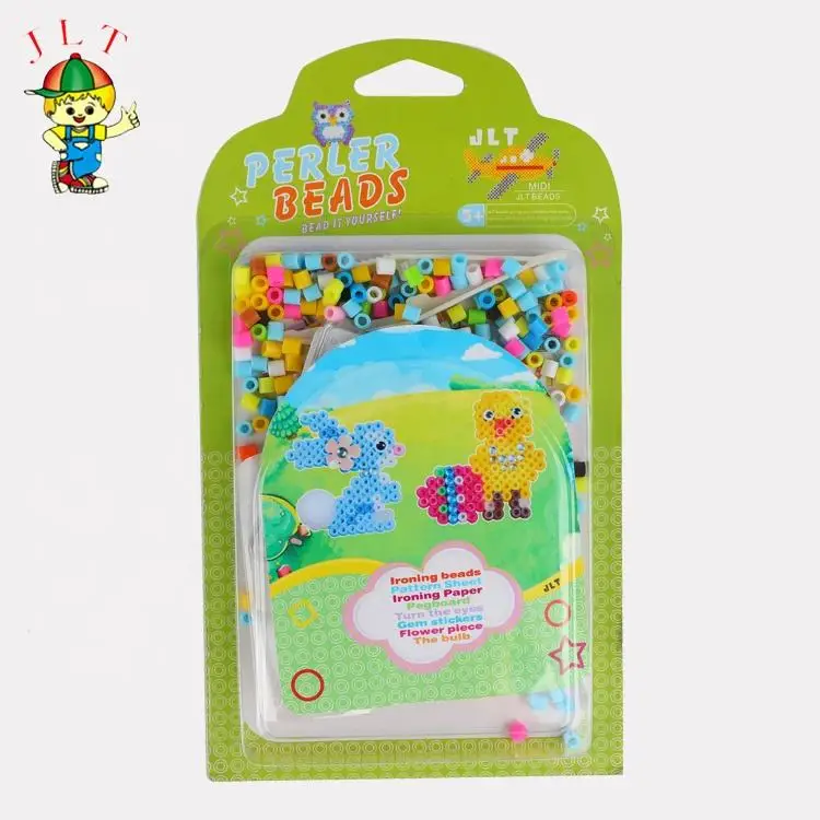 Factory Wholesale Diy Children Educational Little Animal Plastic Perler Beads Toys Multicolor Perler Beads