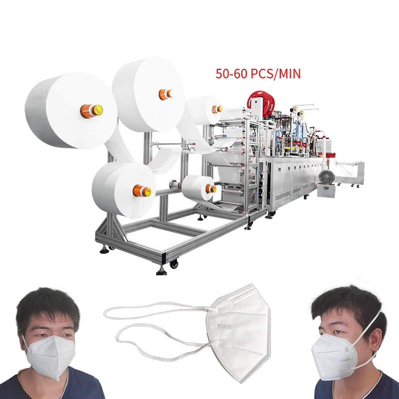 Head loop KN95 N95 N99 Mask Making machine head band mask machine FFP2/FFP3 head-mount 2D KN95 mask machinery
