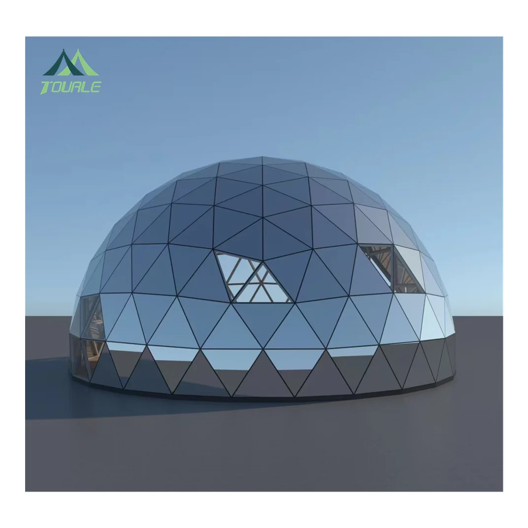 Camping  Dome House Big Geodesic Dome Kit Tents Glamping Garden Glass Polycarbonate Igloo Dome House