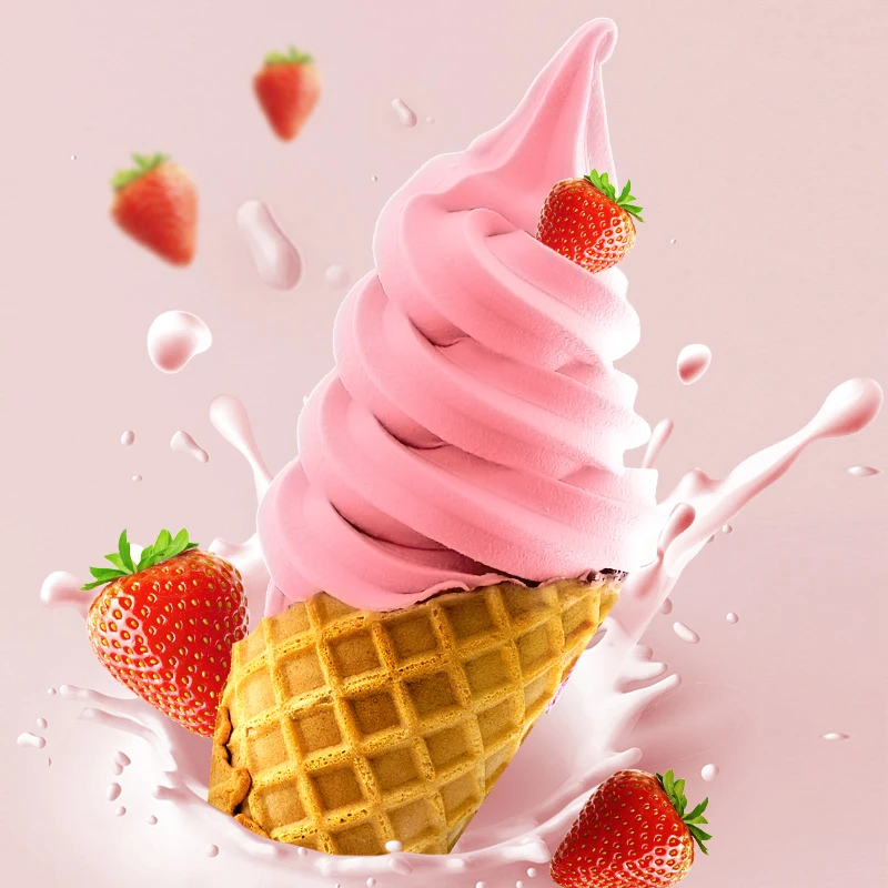 20 Bags of 1kg Bulk Strawberry Soft Ice Cream Mix Powder Per
