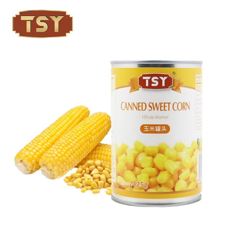 High Quality Natural Canned Corn Food Vegetables Yellow Sweet Corn Canned