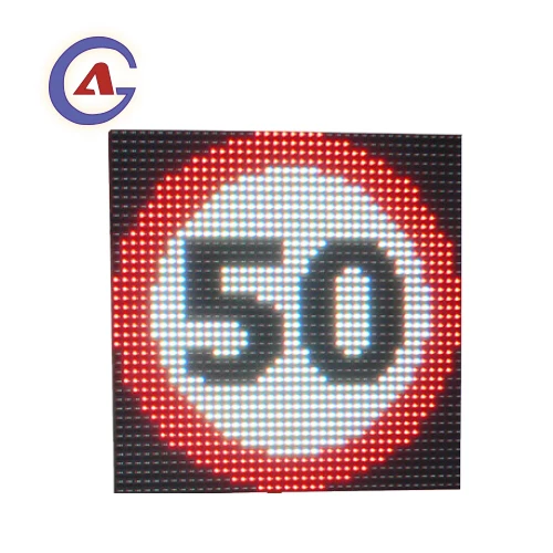 Full Color P20 Outdoor LED Variable Message Sign Dynamic VMS Display Programmable Speed Limit Sign