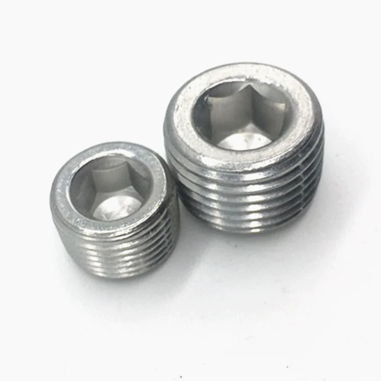 
DIN906 Plug Screw Hexagon Socket Pipe Plugs with Taper Thread 
