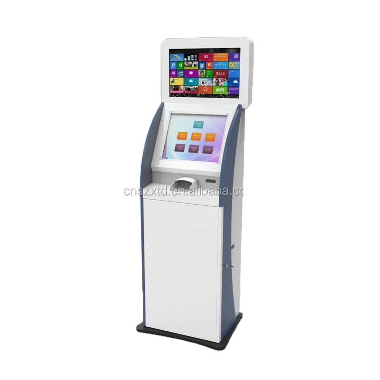 21.5inch Touch screen kiosk floor standing ticket vending machine kiosk payment terminal