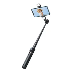 Multifunctional Mini Extendable Foldable Remote Control All 3 in 1 Compact Max Sefie Ring Lights Wireless Selfie Stick Tripod