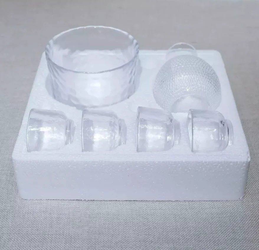 Japanese Hammer Sake Set Clear Glass Wine Set With Wine Dispenser Ice Bucket