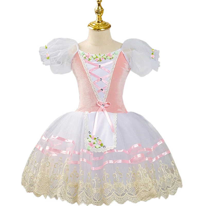 2024 Ballet Tutu Skirt Women Dress Long Vestidos For Girls Performance Clothing Swan Belly Dance Skirts