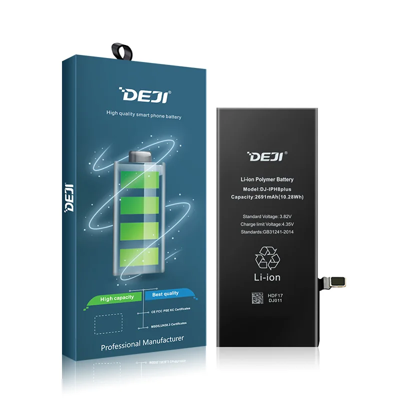 2691mAh deji China mobile phone battery charger for phone battery 8plus