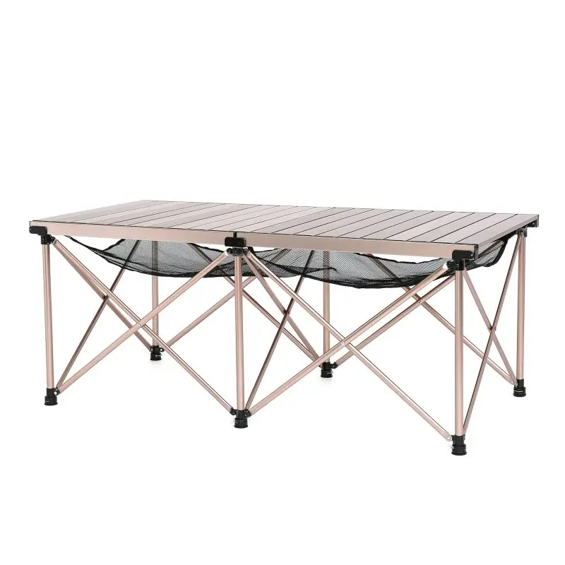 Outdoor Folding Dining Table Portable Aluminum Alloy Dinner Camping Picnic Foldable Table