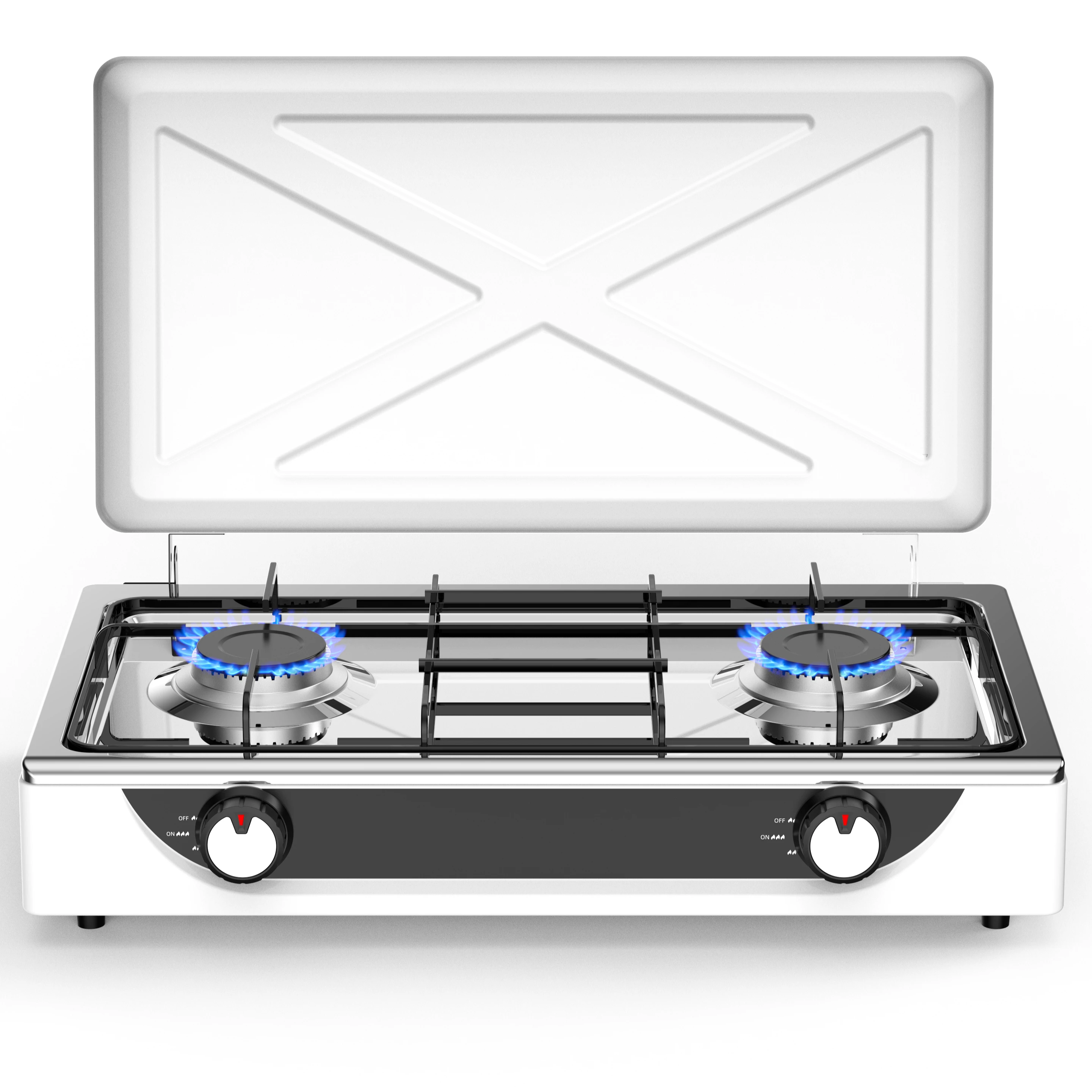 Газовая плита с двойной горелкой