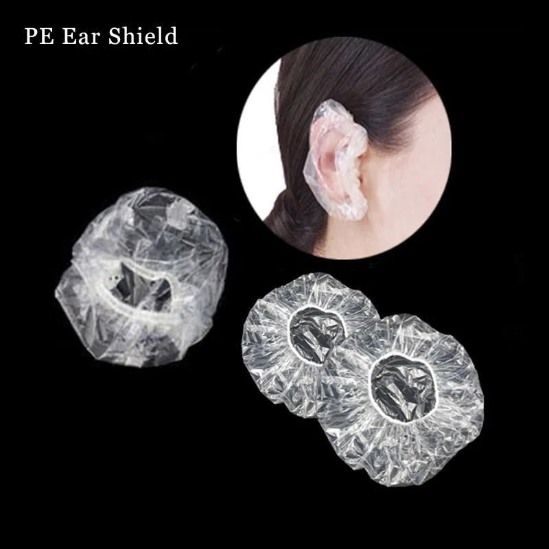 Одноразовый обувной чехол с следующими материалами: PE ухо защитные колпачки для Краска для волос краска для волос использования