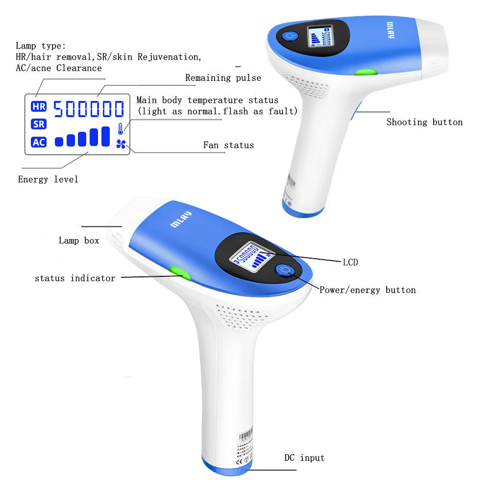  Home use Laser Epilator IPL Hair Removal Device MLAY