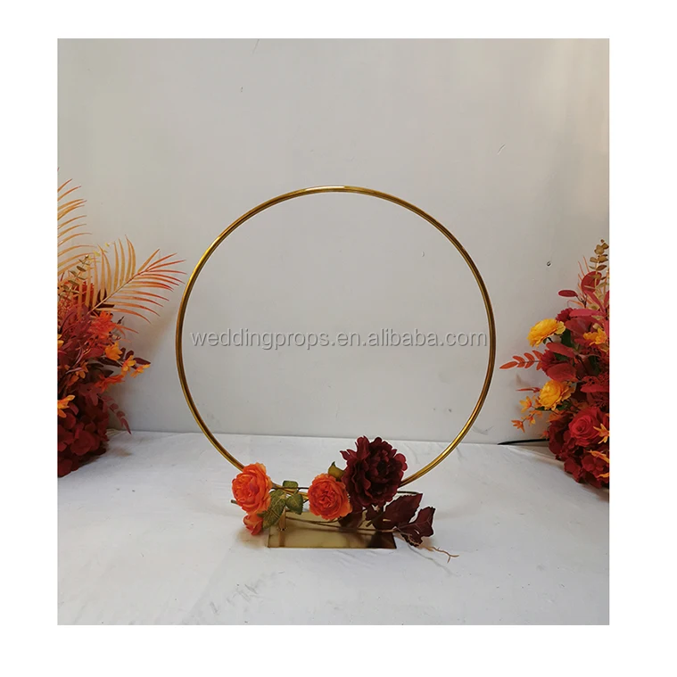 C-081 Wedding Decoration Party Event round backdrop stand Metal Flower Balloon Frame Arch stand backdrop