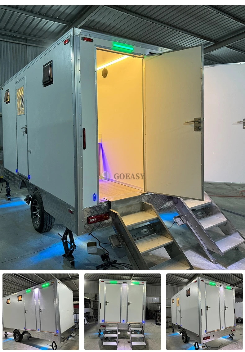 Brand New Portable Vip Luxury Restroom Showers For Sale Mobile Toilet Trailer