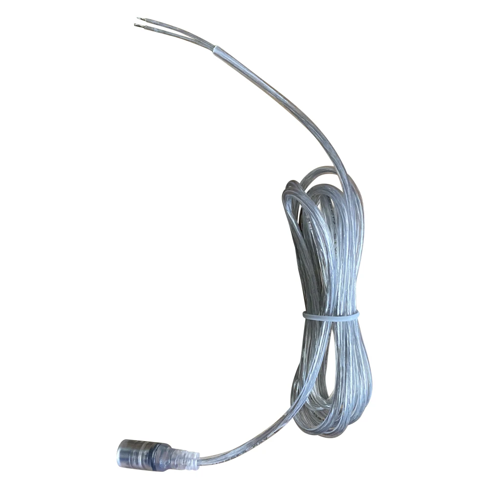 female 5521 DC connector clear 2M led cables wire 22AWG  female led neon sign output cable