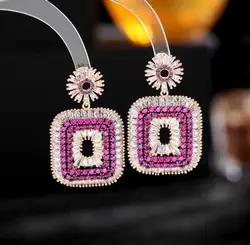 Hot selling product new products zircon dangling earrings