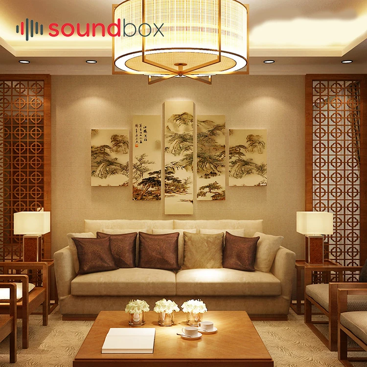 Soundbox Self Adhesive Odorless Healthy Wall Boards Sound Decorative Proof Acoustic Treatment Art Panels