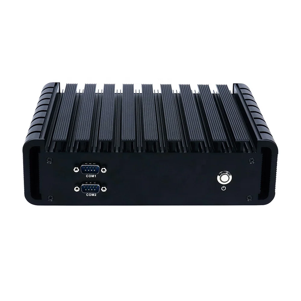 3855U Fanless Compact Industrial PC With 4 POE Multi Lan GPIO 4G SIM WiFi Rugged Mini ITX PC 9V-36V Win10 For Bus