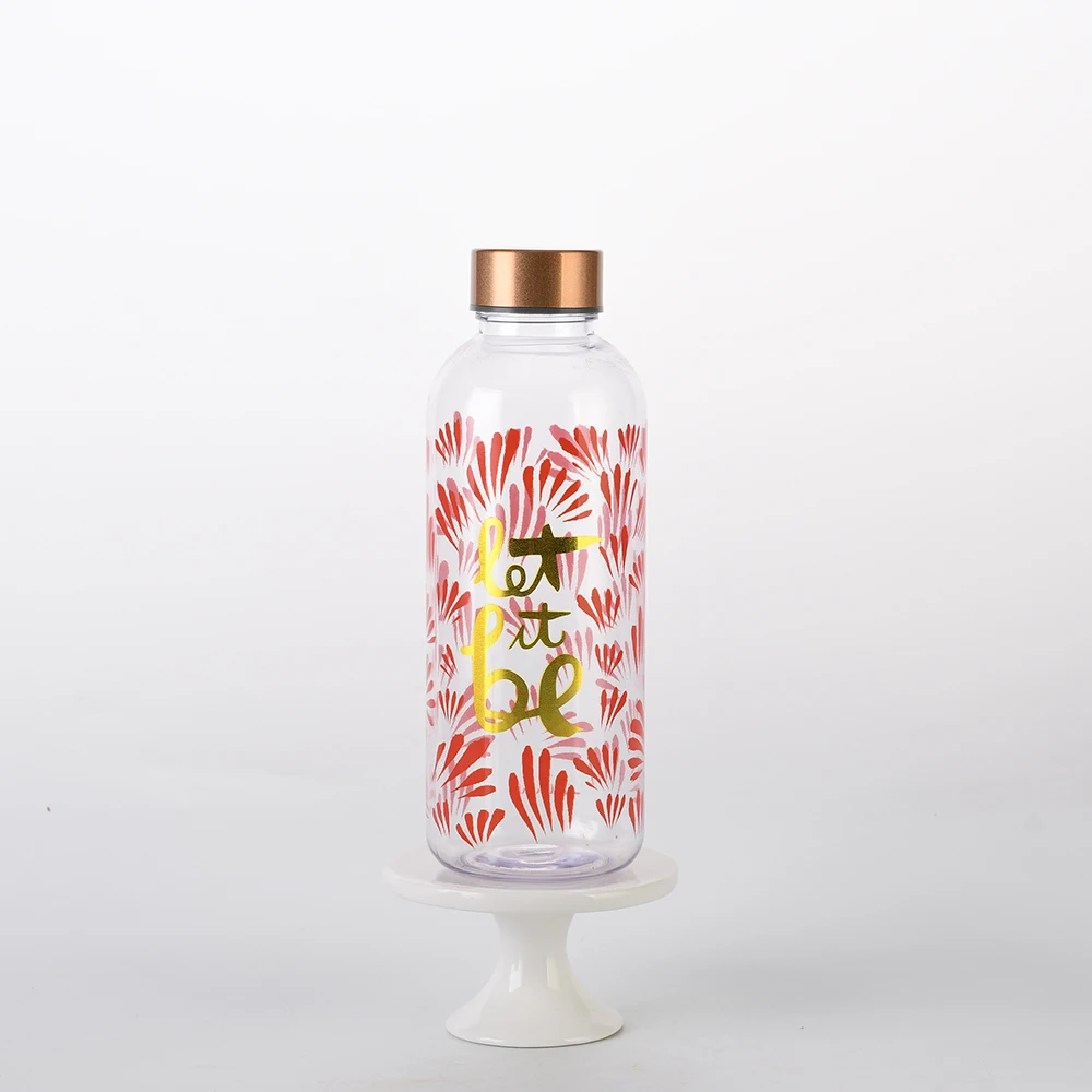 Оптом, пластиковые бутылки для воды 640 мл одностенная пластик без добавления бисфенола А