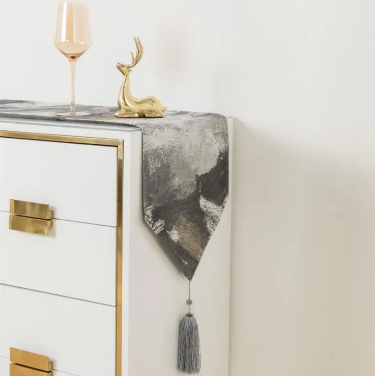 Manufacturer Abstract Art Table Runner waterproof oil proof Kitchen Tablecloth for closet carbine decoration