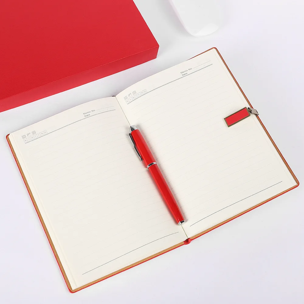 2024 Diary Set A5 Notebook With Pen USB Customized Logo Business Gift Set For Women And Men