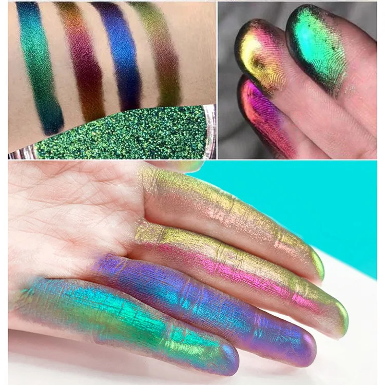Жидкие двойные тени для век жидкие хамелеон блестящие duochrome частная