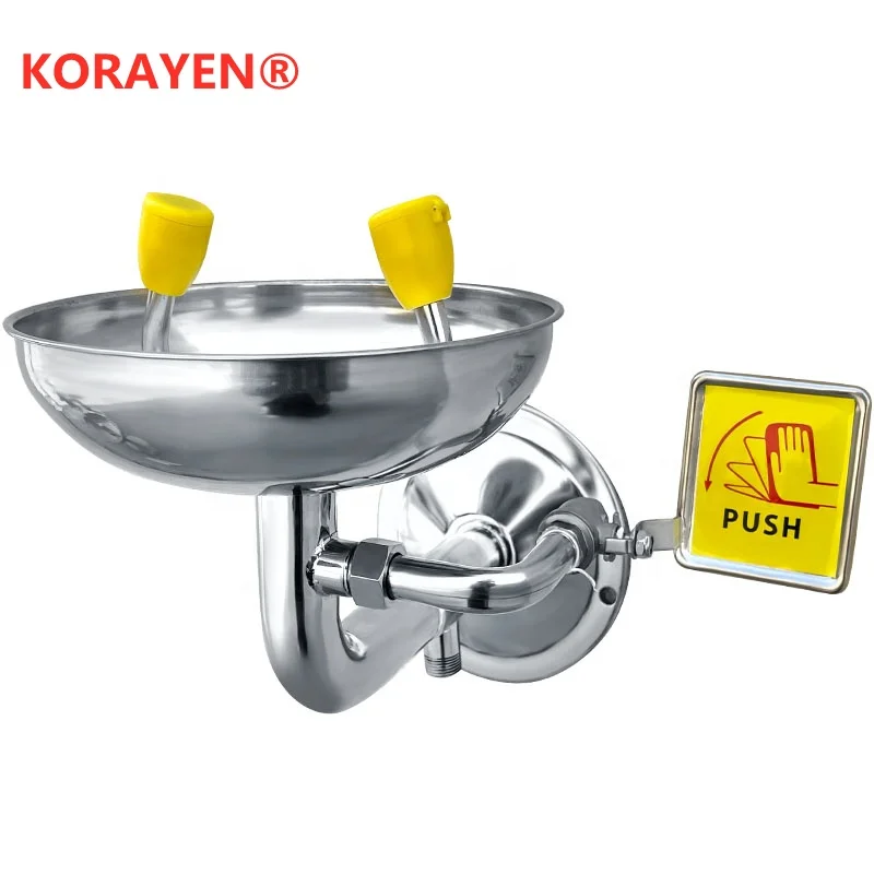 Modern Simplicity  Eyewash Station 304 Stainless Steel Emergency Eye Wash Manufacturers eyewash