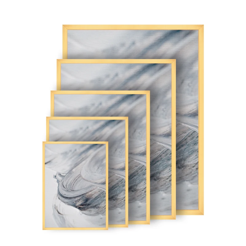 Silver Gold Black Anodized Metal Canvas Frame Brushed Aluminum Frame Photo/Photo Frame