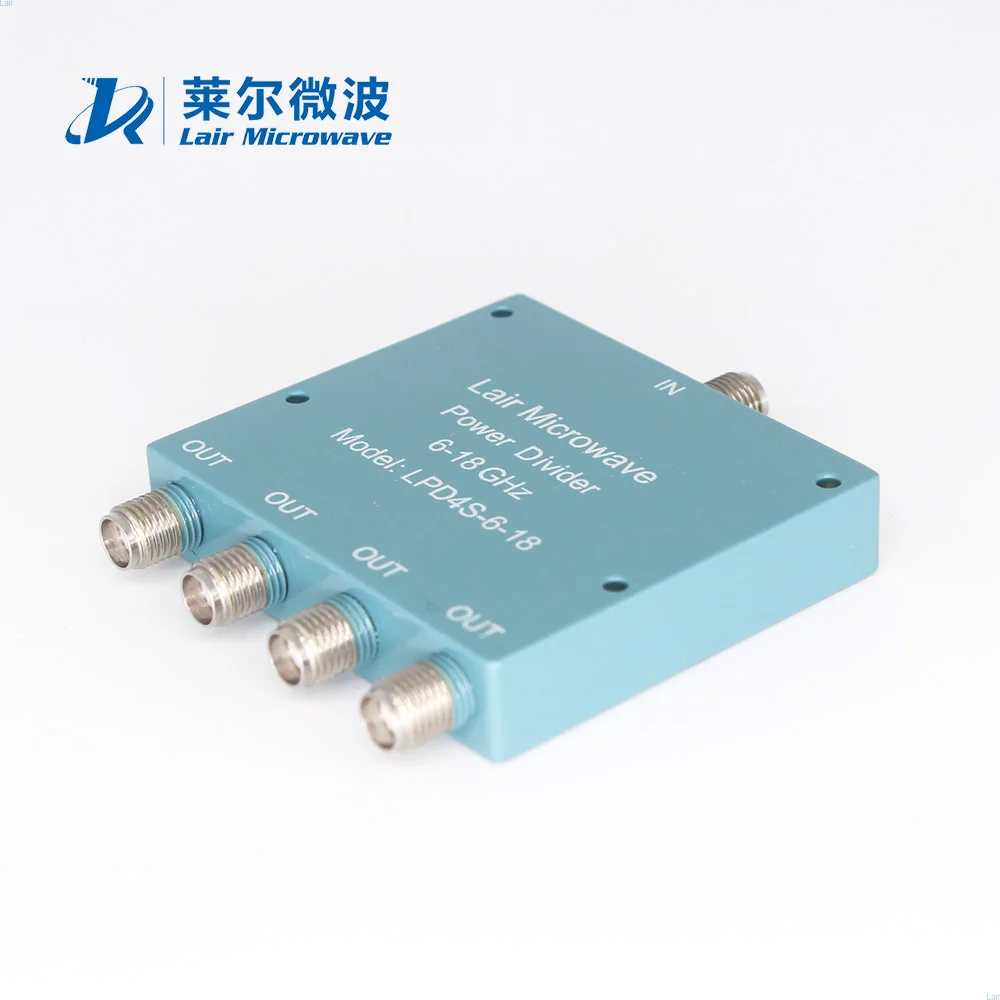 Rf Coaxial 4 way Low Loss Power Divider 6-18 GHz