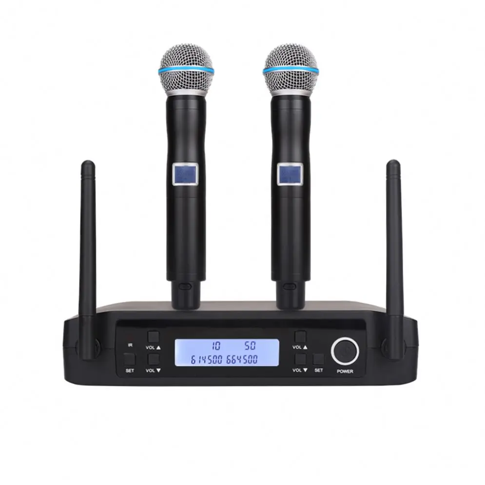 Профессиональный беспроводной микрофон Uhf для семейного караоке Ktv