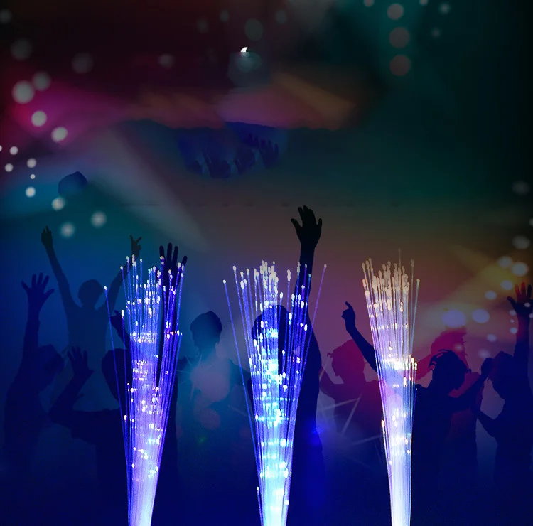 Birthday Party Kids Children Led Flashing Light Up Toys Glowing Fiber Optic Rings Toys