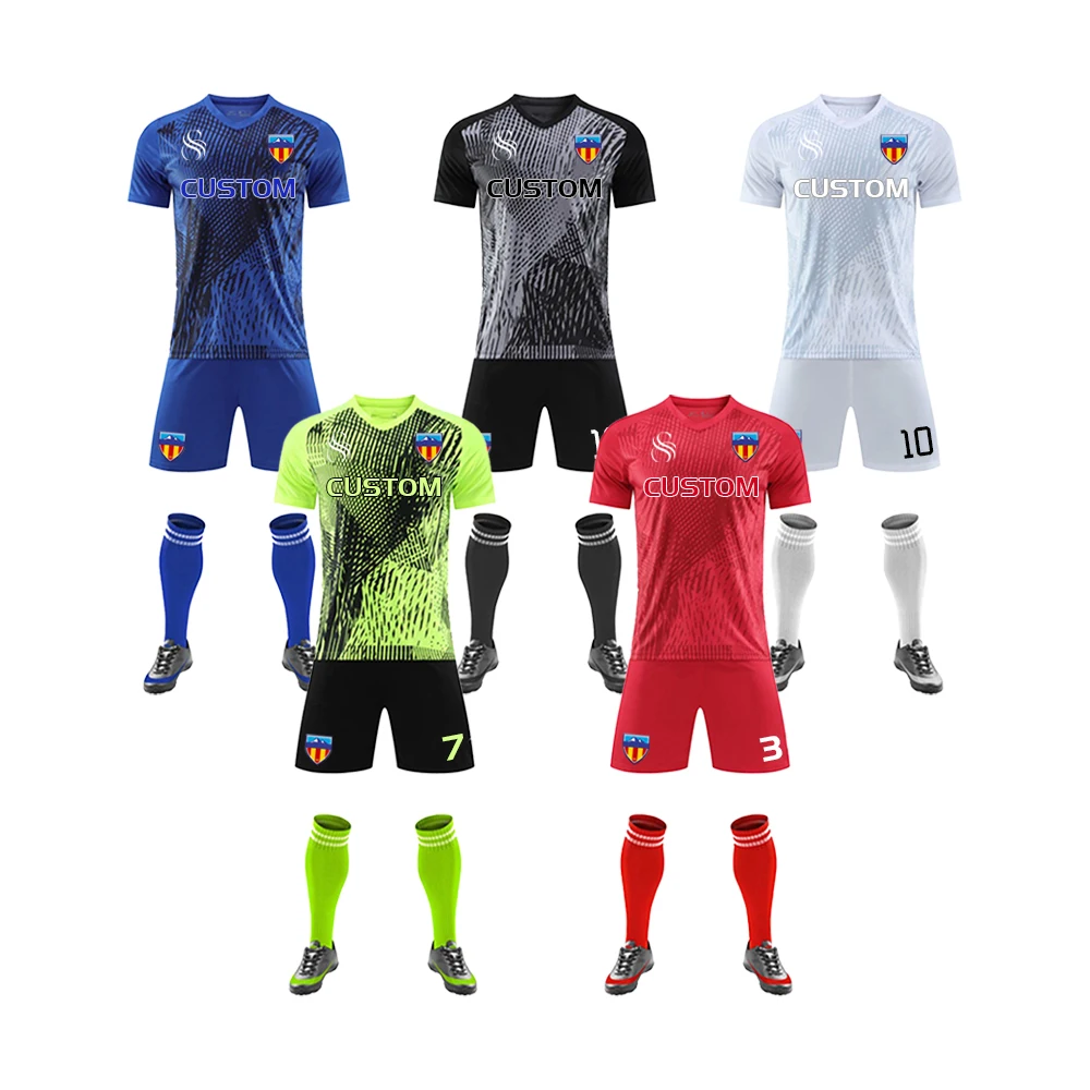 Custom 22/23 Italian Stadium  Football Jersey Sets Training Sublimation Printed Thailand Soccer Wear Shirts Uniform