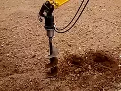 Excavator Skid Steer Backhoe Loader Hydraulic Drilling Earth Auger Drill Post Hole Digger