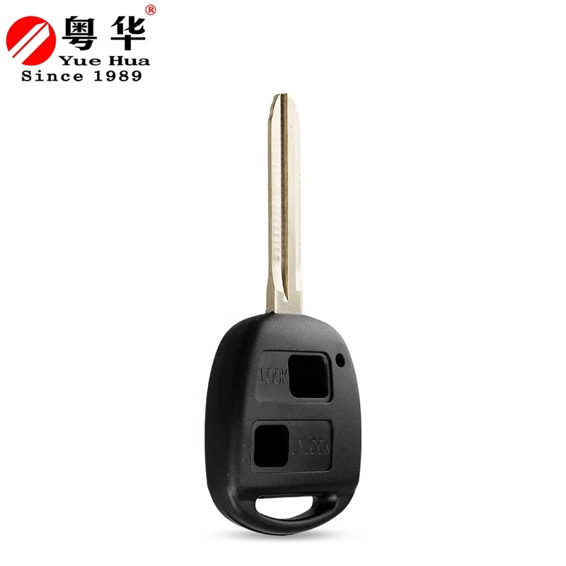 2 Button Sensors Car Blank Key Custom Uncut Blade Motorcycle Key Blanks For Toyota Camry Rav4 Corolla Prado Yaris Tarago Cruiser
