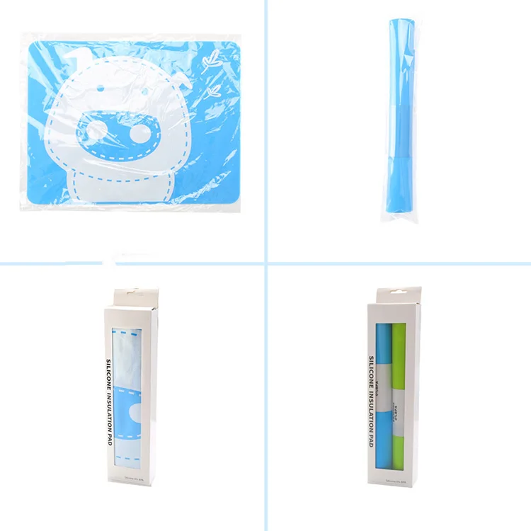 Custom Colorful Design Food Grade Silicone Anti-grease Kid Table Mat/baby Dining Table Mat