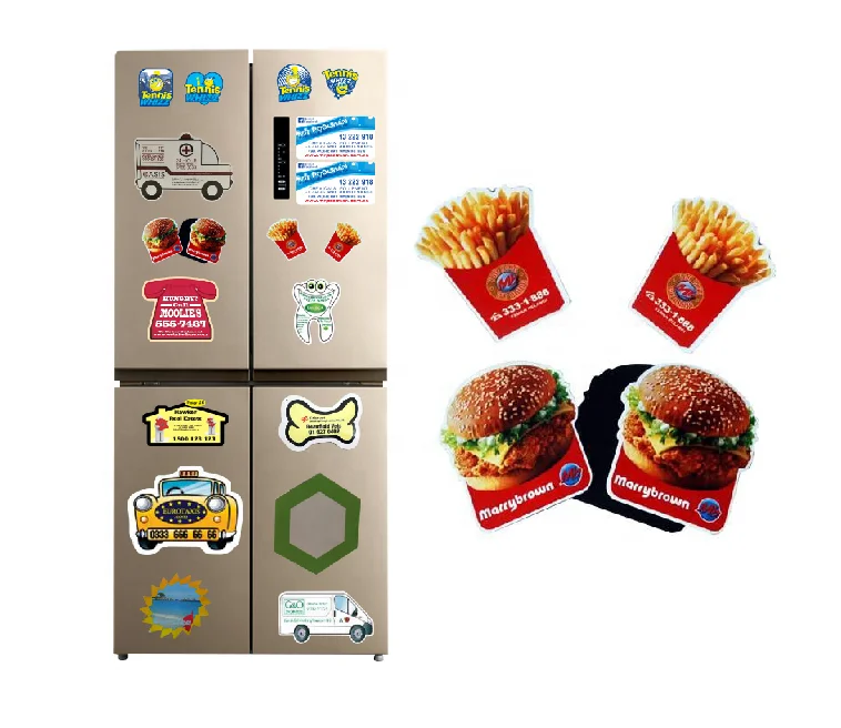 Wholesale die cutting shapes PVC fridge magnet manufacturer