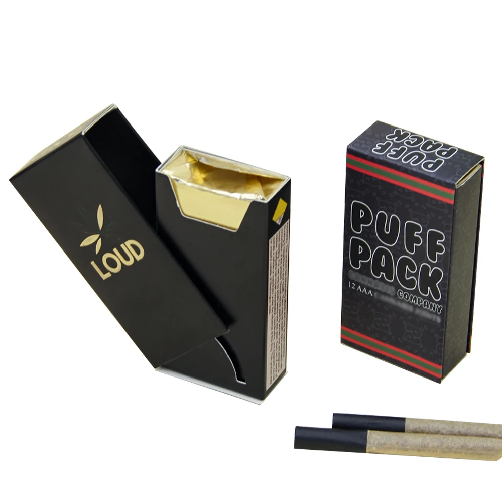 OEM ODM Hot Sellers Special Custom logo Slider Pre Rolled Cardboard Cigarette Box Packaging