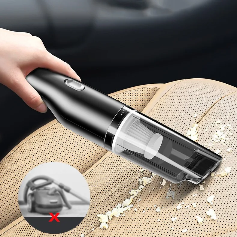 High Pressure Portable Mini Hand Held Wet and Dry Wireless/12V Car Vacuum Cleaner Black OEM Motor PSE Power Cable Fan ROHS Type