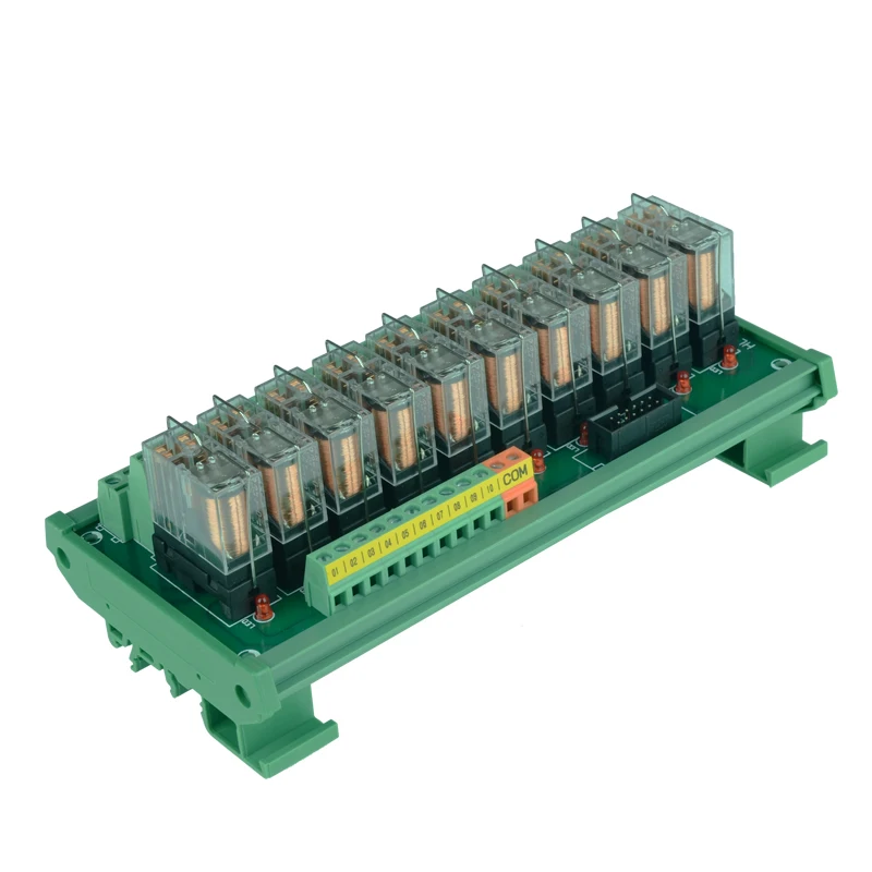 G2R-2 10 каналов релейный модуль 2NO 2NC электронный DPDT реле 12V Силовые транзисторы NPN