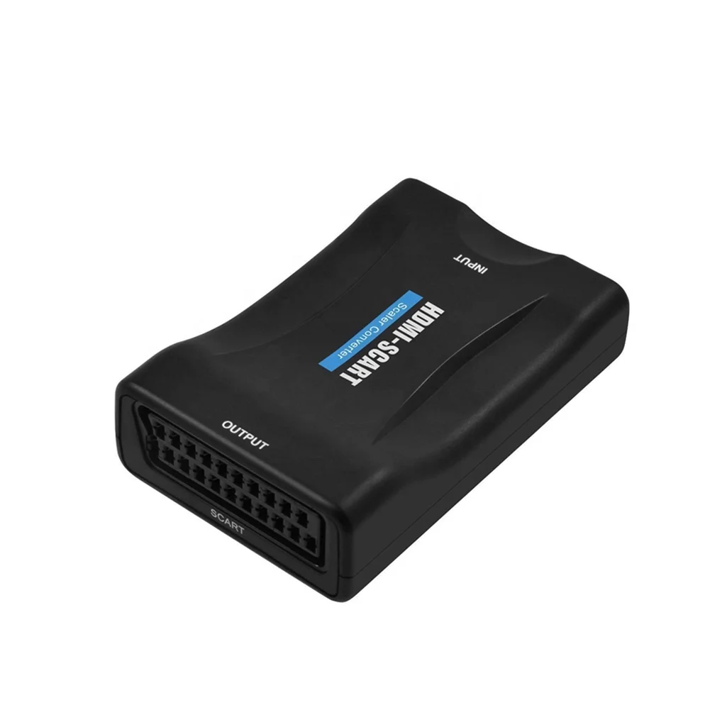 for HD TV DVD for Box STB Plug and Play with usb cable1080P HDMI To SCART Video Audio Upscale Converter Adapter