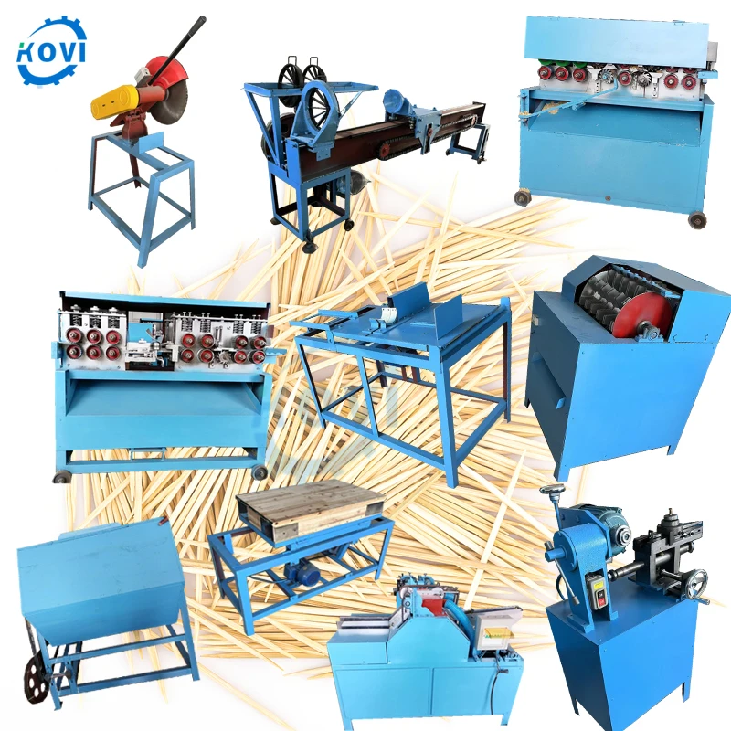 bamboo toothpick production line wood BBQ stick toothpick maker toothpick making machine with low price for sale