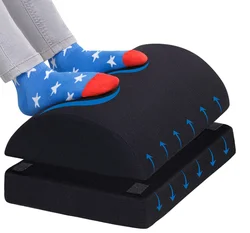 Memory Foam Pillow Foot Rest For Under Desk Adjustable Footrest Pillow Suitable Travel Foot Rest Pillow To Reduce Pain